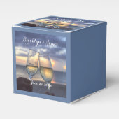 Zonsondergang Op Het Strand Trouwgunst Dozen Bedankdoosjes (Voorkant Zijde)