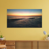 Zonsondergang op het strand van Florida Canvas Afdruk (Insitu (Woonkamer))