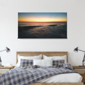 Zonsondergang op het strand van Florida Canvas Afdruk (Insitu (Slaapkamer))