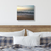 Zonsondergang op het strand van Monterey Bay Canvas Afdruk (Insitu (Slaapkamer))