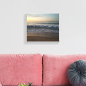 Zonsondergang op het strand van Monterey Bay Canvas Afdruk (Insitu (Woonkamer))