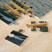 Zonsondergang op het Sydney Opera House - 20x20 - Legpuzzel (Zijkant)