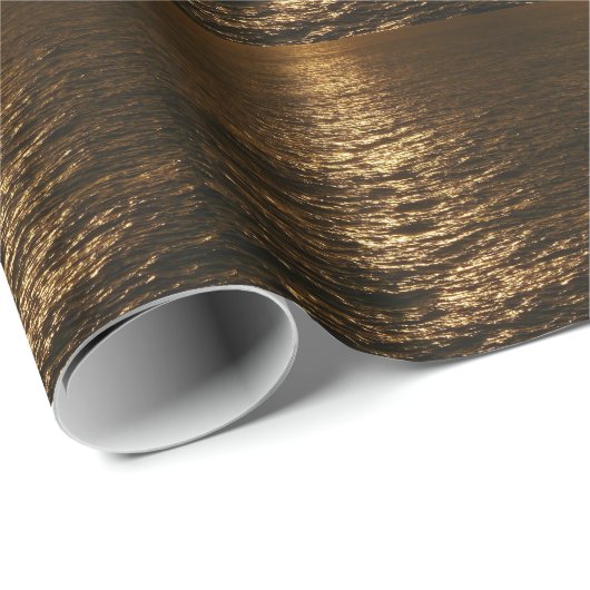 Zonsondergang op het water Abstracte Oceaan Fotogr Cadeaupapier (Rol Hoek)