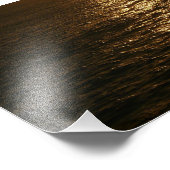 Zonsondergang op het water Abstracte Oceaan Fotogr Foto Afdruk (Hoek)