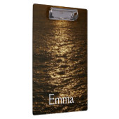 Zonsondergang op het water Abstracte Oceaan Fotogr Klembord (Rechts)