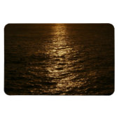 Zonsondergang op het water Abstracte Oceaan Fotogr Magneet (Horizontaal)