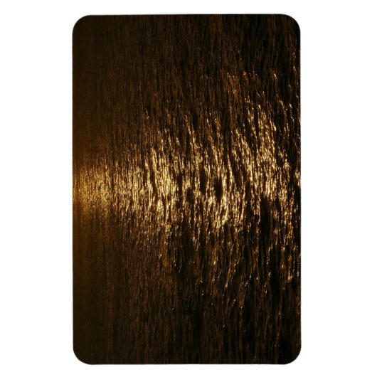 Zonsondergang op het water Abstracte Oceaan Fotogr Magneet (Verticaal)
