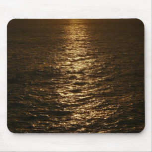 Zonsondergang op het water Abstracte Oceaan Fotogr Muismat