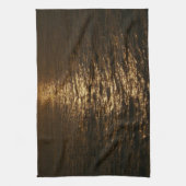 Zonsondergang op het water Abstracte Oceaan Fotogr Theedoek (Verticaal)