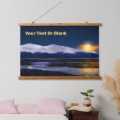 Zonsondergang Op Ijs Hangend Wandkleed (Slaapkamer)