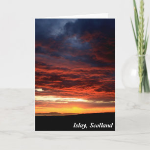 Zonsondergang op Islay, Schotland Kaart