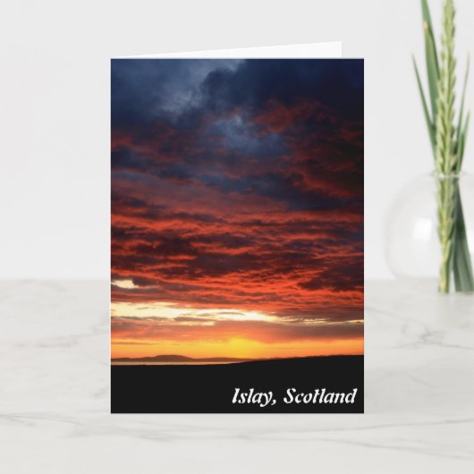 Zonsondergang op Islay, Schotland Kaart (Voorkant)