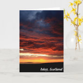 Zonsondergang op Islay, Schotland Kaart (Gele Bloem)