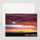 Zonsondergang op Islay, Schotland kaart (Voorkant / Achterkant)