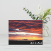 Zonsondergang op Islay, Schotland kaart (Staand voorkant)