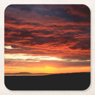 Zonsondergang op Islay, Schotland Kartonnen Onderzetters