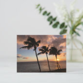 Zonsondergang op Kauai, Hawaï Briefkaart (Staand voorkant)