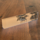 Zonsondergang op Kauai Naambordje (Zijkant)