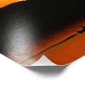 Zonsondergang op Lake Bemidji Foto Afdruk (Hoek)