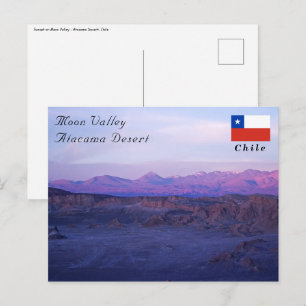 Zonsondergang op Maanvallei - Chili Briefkaart