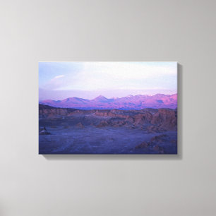 Zonsondergang op Maanvallei - Chili Canvas Afdruk