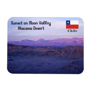 Zonsondergang op Maanvallei - Chili Magneet