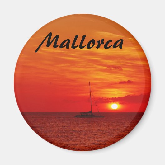 Zonsondergang op Mallorca - Souvenir Magnet (Voorkant)