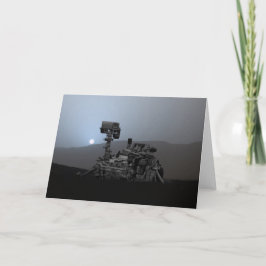 Zonsondergang op Mars Curiosity Rover Kaart