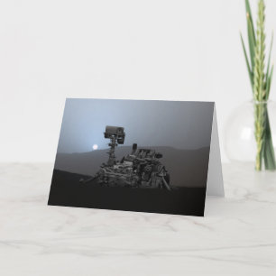 Zonsondergang op Mars Curiosity Rover Kaart