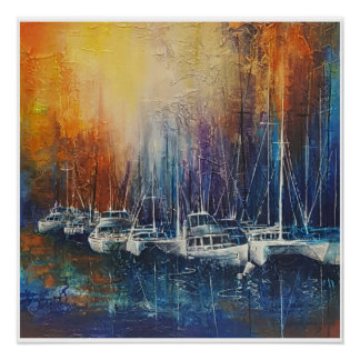 "Zonsondergang op Moreton Bay" Perfect Poster