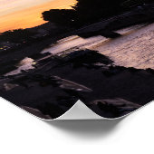 Zonsondergang op Notre Dame de Paris - Parijs, Fra Poster (Hoek)