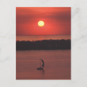 Zonsondergang op Presque Isle Briefkaart (Voorkant)