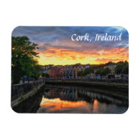 Zonsondergang op River Lee, Cork Ierland Magnet