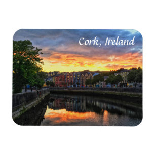 Zonsondergang op River Lee, Cork Ierland Magnet Magneet