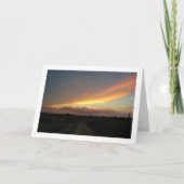 Zonsondergang op Spaanse weg Kaart (Voorkant)