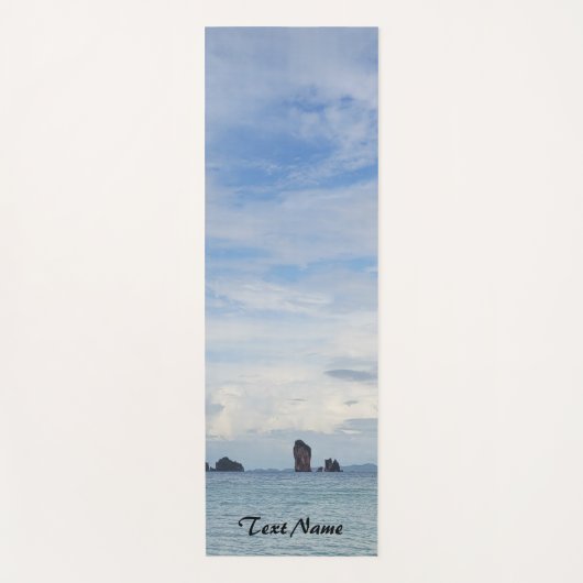 Zonsondergang op strand oceaan uitzicht Gepersonal Yogamat (Voorkant)