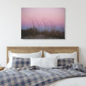 Zonsondergang op Sullivan's Island, SC Canvas Afdruk (Insitu (Slaapkamer))