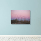 Zonsondergang op Sullivan's Island, SC Canvas Afdruk (Insitu (Houten vloer))