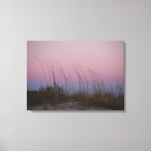 Zonsondergang op Sullivan's Island, SC Canvas Afdruk (Voorkant)