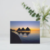 Zonsondergang op Tahiti Briefkaart (Staand voorkant)