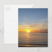 Zonsondergang op Thanksgiving. Feestdagenkaart (Voorkant / Achterkant)