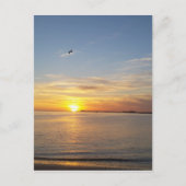 Zonsondergang op Thanksgiving. Feestdagenkaart (Voorkant)