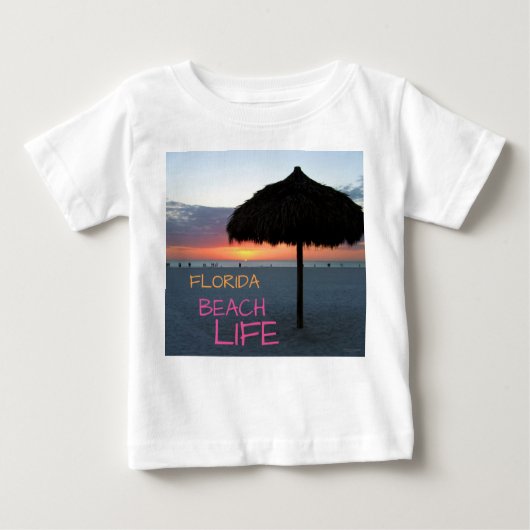 Zonsondergang op White Sand Florida Beach (Voorkant)