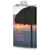 Zonsondergang op White Sand Florida Beach Heupfles (Links)