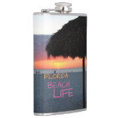 Zonsondergang op White Sand Florida Beach Heupfles (Rechts)