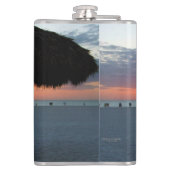 Zonsondergang op White Sand Florida Beach Heupfles (Achterkant)