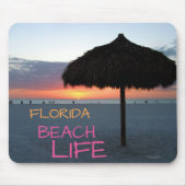 Zonsondergang op White Sand Florida Beach Muismat (Voorkant)