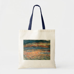 Zonsondergang op Zee door Pierre Renoir, Vintage F Tote Bag