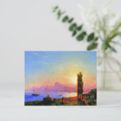 Zonsondergang op zee, fijn kunstwerk van Ivan Aiva Briefkaart (Staand voorkant)