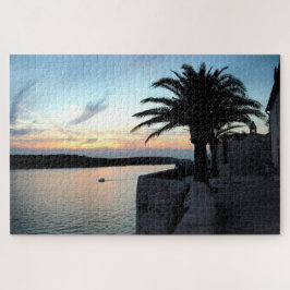 Zonsondergang op zee legpuzzel